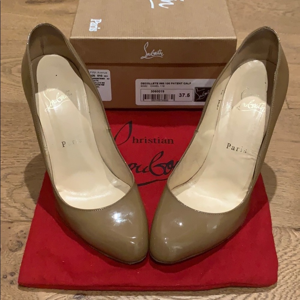Christian Louboutin Décolleté 868 Pump || Camel - Picture 6 of 8